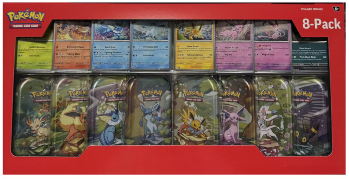 Pokemon Prismatic Evolutions Costco Collection / 8-Mini Tins / Boxbreak only